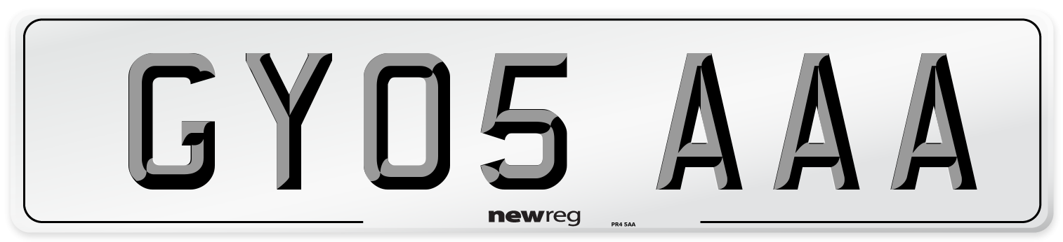 GY05 AAA Number Plate from New Reg